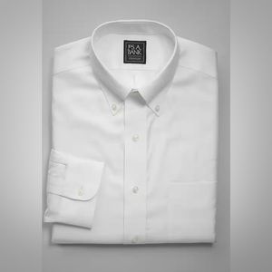 JOS. A. BANK Men's Button Front Shirt Big & Tall 18.5 - 35 Long Sleeve TRAVELER